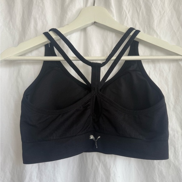 PUMA Womens Fitness Running Sports Bra Black Size Medium - Picture 7 of 11